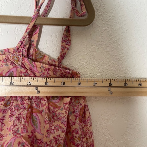 Free People Tangier Floral Maxi Dress Size L Multicolor Babydoll Lightweight - Picture 7 of 12